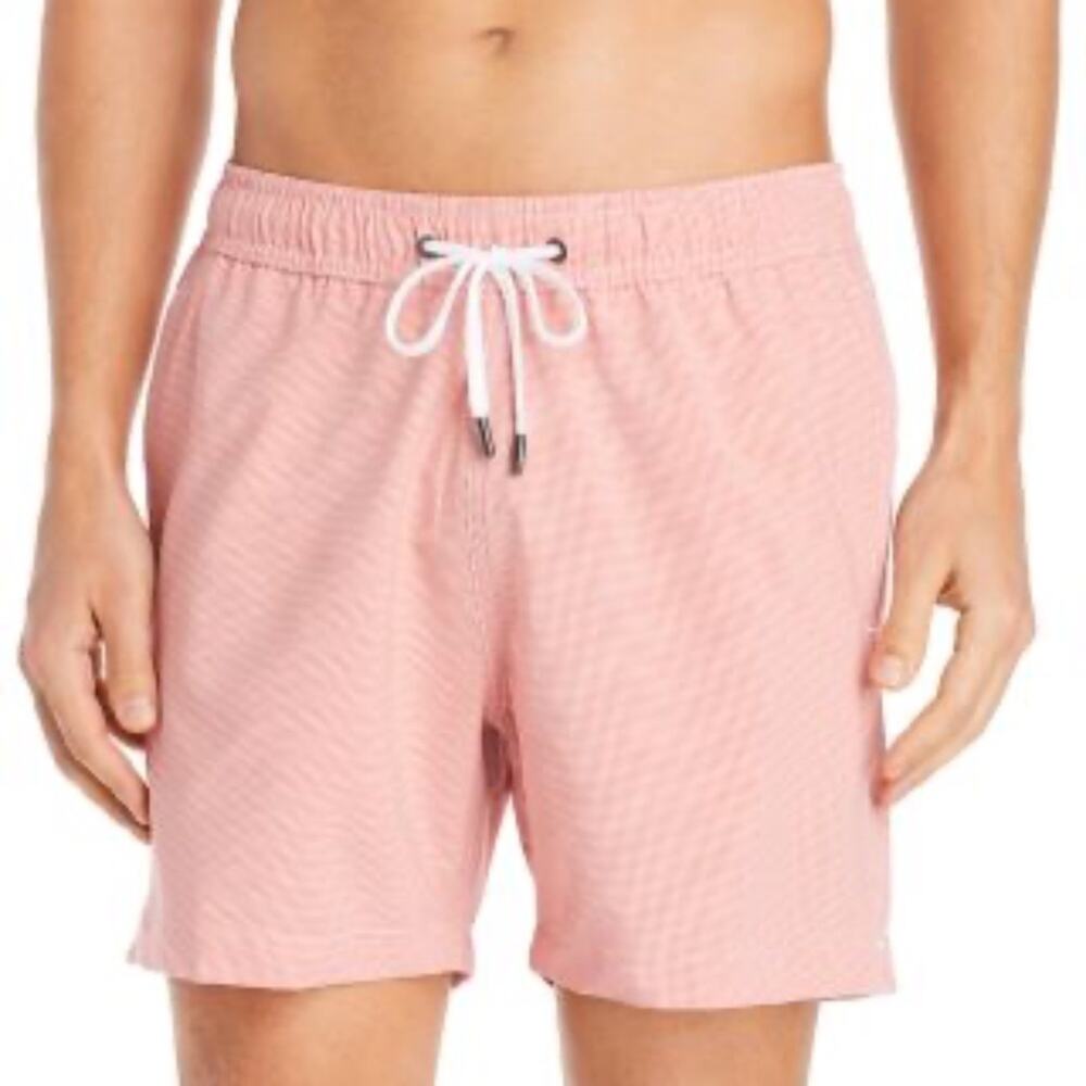 Onia Checkered Charles 5" Swim Trunks Size XL